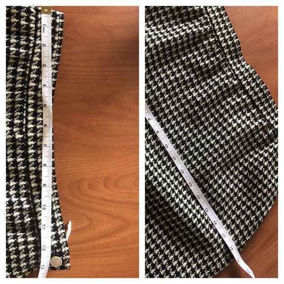 VTG 80s Ungaro Houndstooth Blazer & Pencil Skirt Suit SET S Wool Preppy Career - Picture 13 of 14